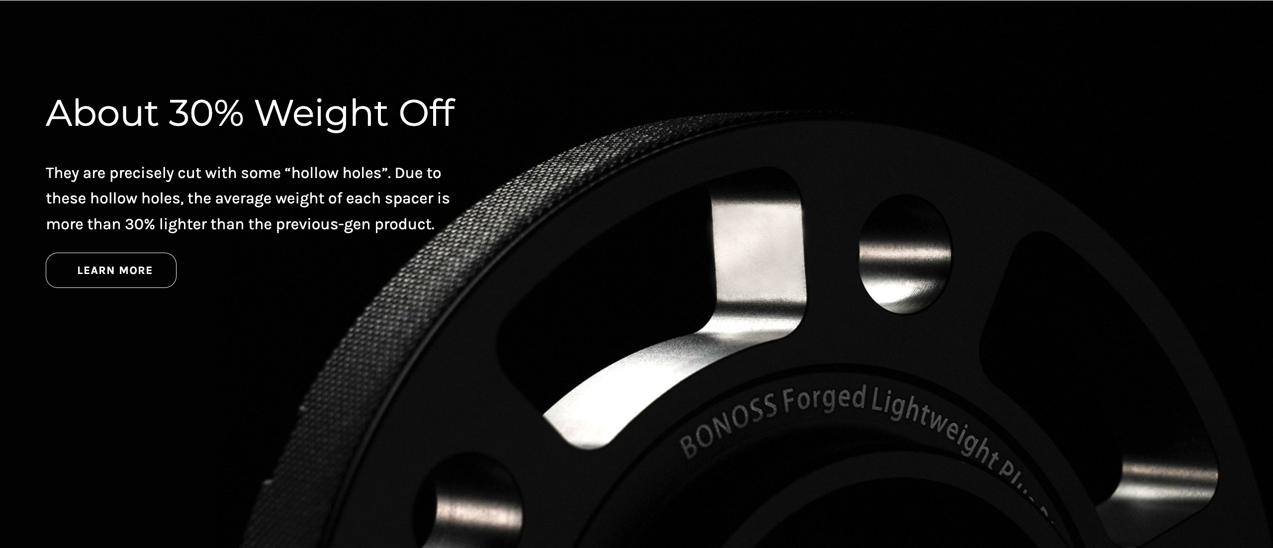 BONOSS UAE wheel spacers and car parts banner 4