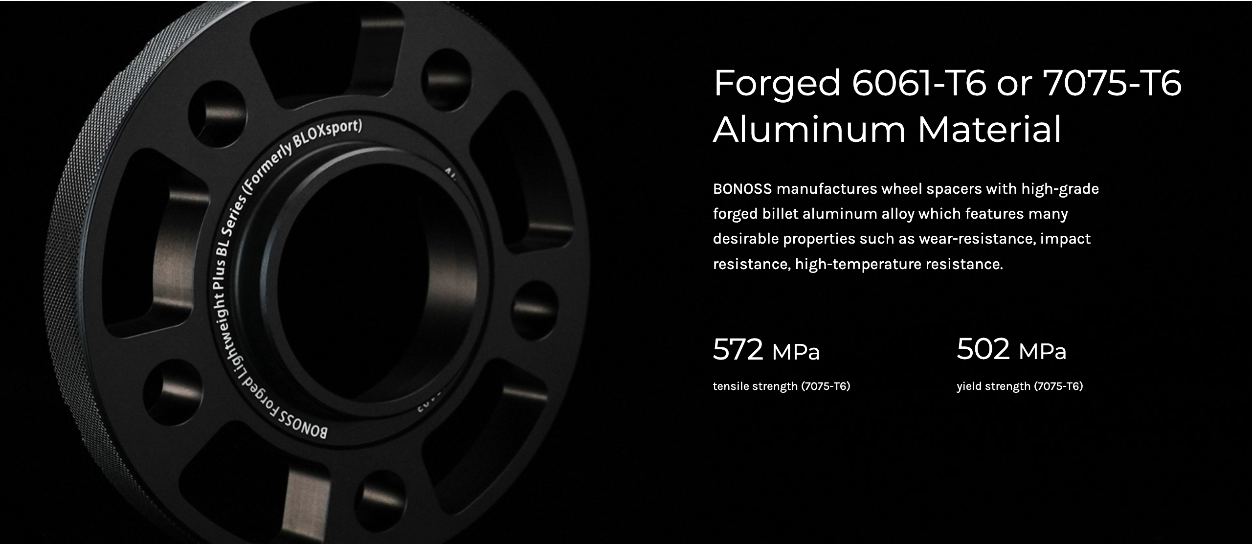BONOSS UAE wheel spacers and car parts banner 5