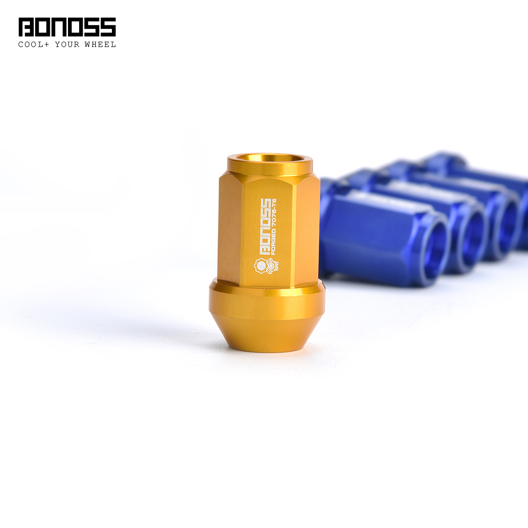 Short Honeycomb Aluminum Wheel Lug Nuts - M12x1.25