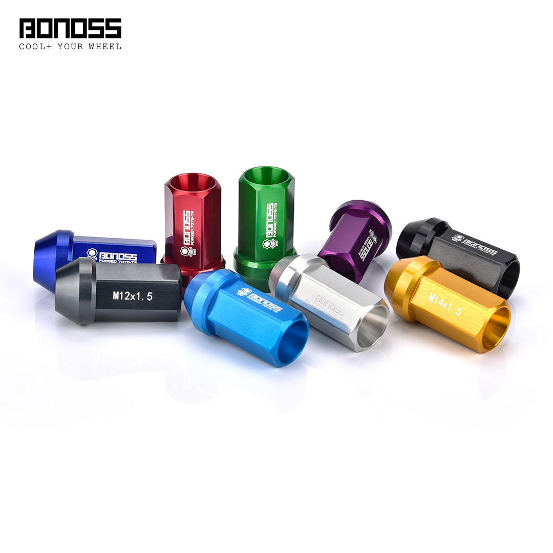 Long Aluminum Wheel Lug Nuts M12x1.25
