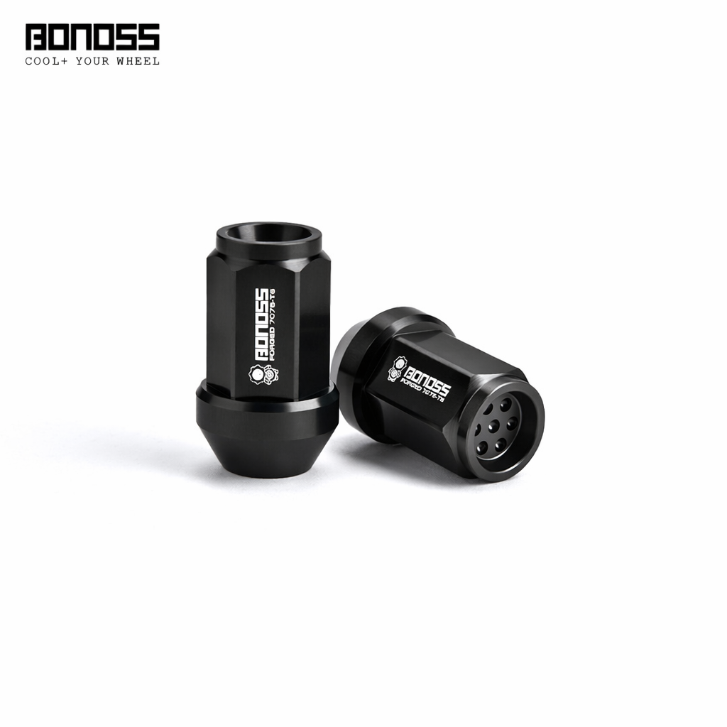 Short Honeycomb Aluminum Wheel Lug Nuts - M12x1.5